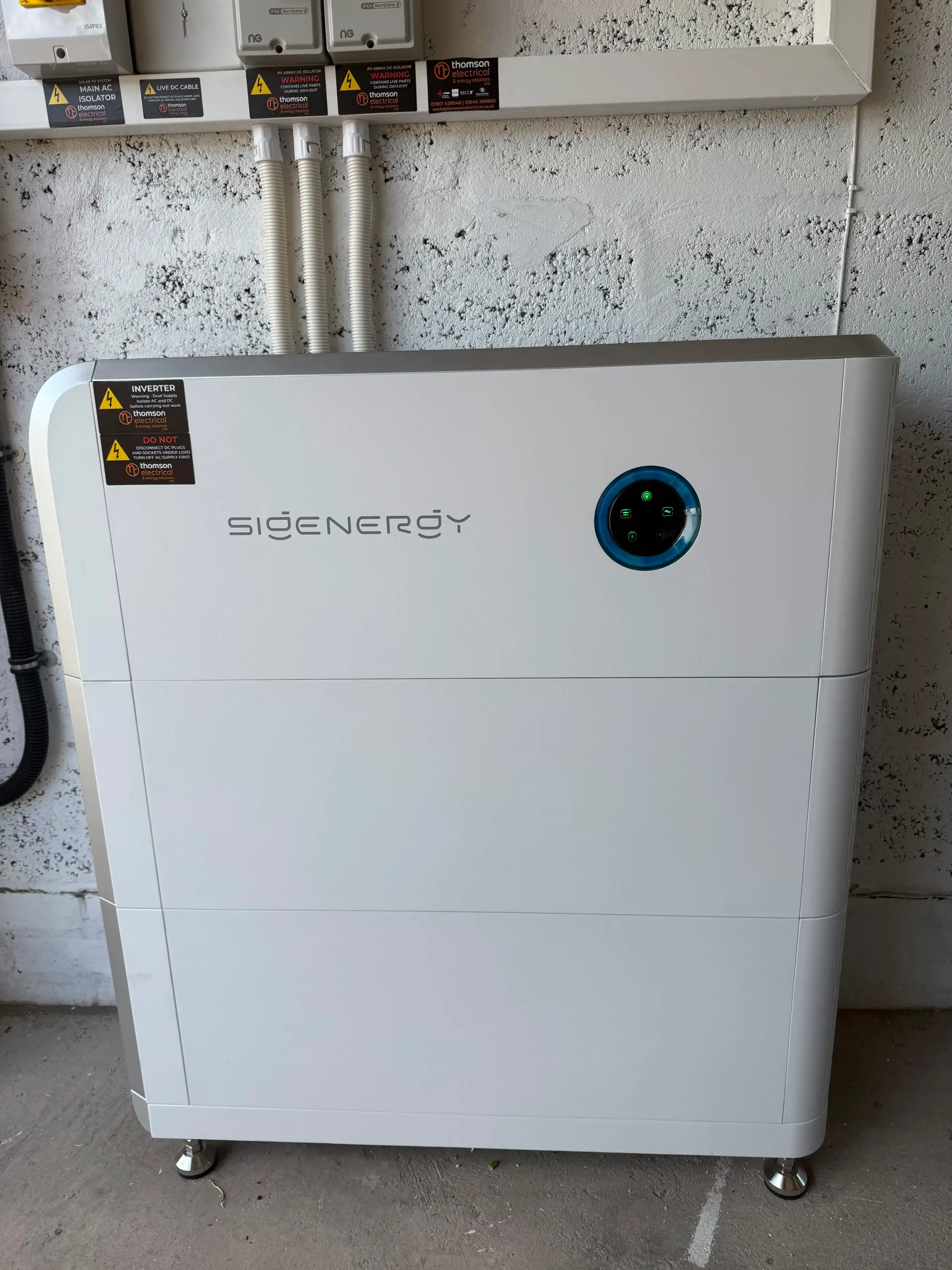 Thomson Electrical & Energy Solutions Ltd installed Sigenergy battery storage in a Cumbrian home
